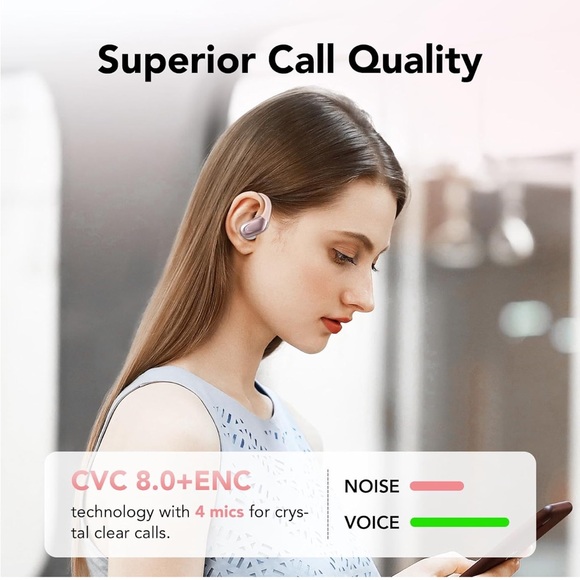 Rose Gold Wireless Earbuds - Picture 6 of 10